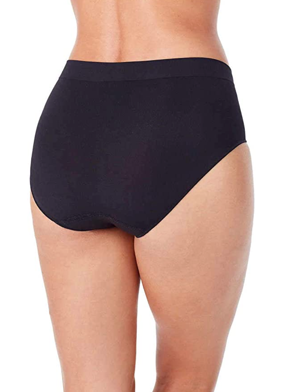 Carole Hochman Ladies Seamless Stay in Place Brief Full Coverage 5 Pack M